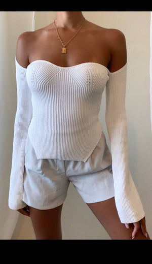 Aspen Sweater White