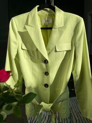 Le Suit Lime Green Suit Jacket