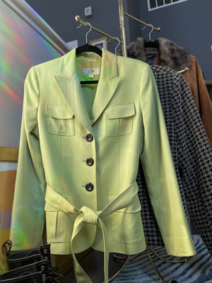 Le Suit Lime Green Suit Jacket