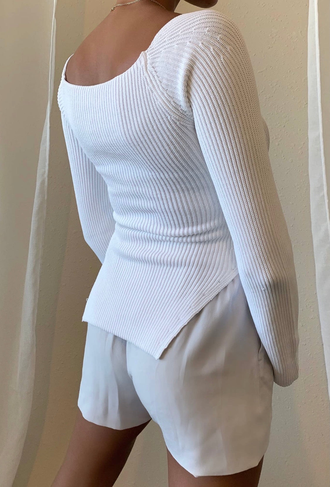 Aspen Sweater White